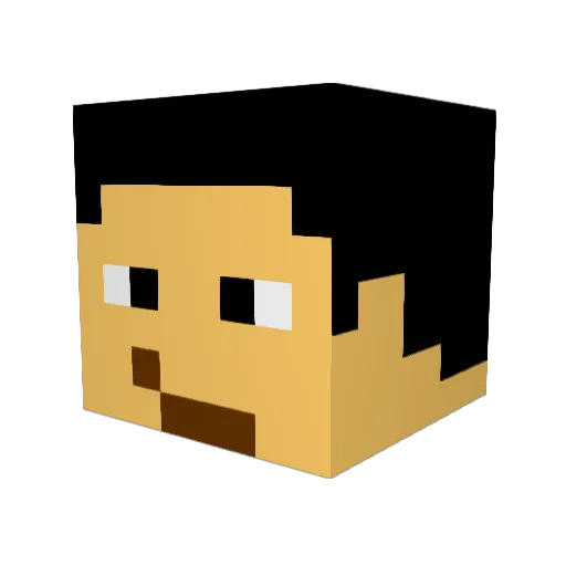 NightFighter94 Minecraft avatar head, 3D render