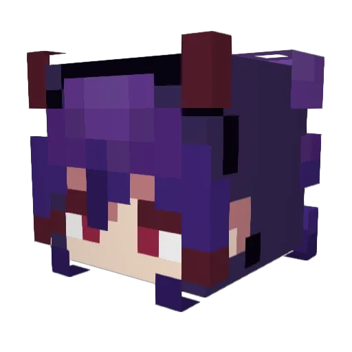 NightFly8 Minecraft avatar head, 3D render