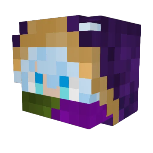 NightFr0st Minecraft avatar head, 3D render