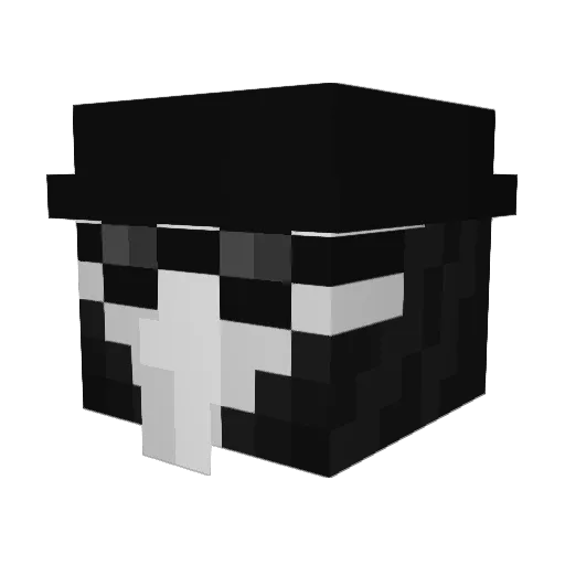 NightFury05 Minecraft avatar head, 3D render