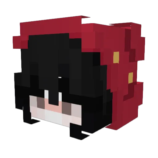 NightFury0626 Minecraft avatar head, 3D render