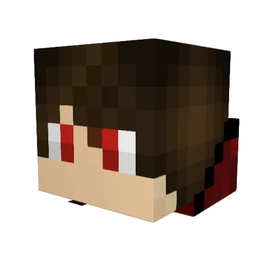 NightFury_batu Minecraft avatar head, 3D render
