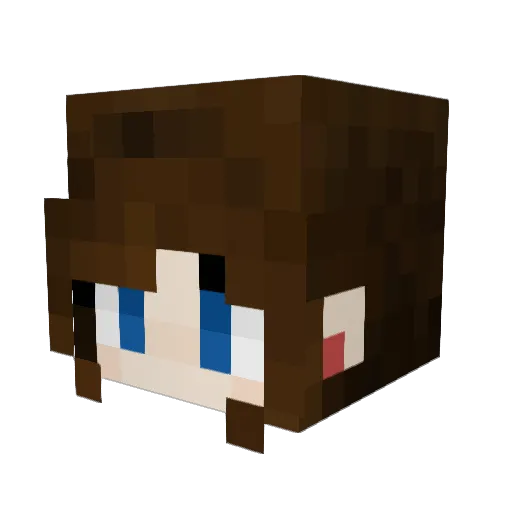 NightGale_ Minecraft avatar head, 3D render