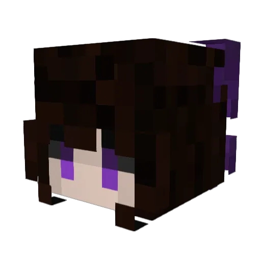 NightGrimes Minecraft avatar head, 3D render