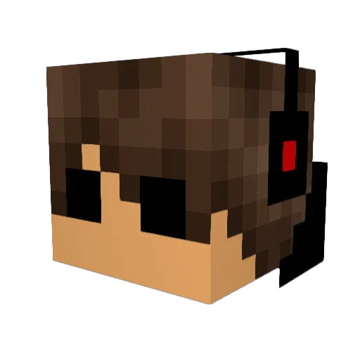 NightHawk587 Minecraft avatar head, 3D render
