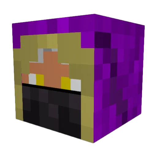 NightHawke0213 Minecraft avatar head, 3D render