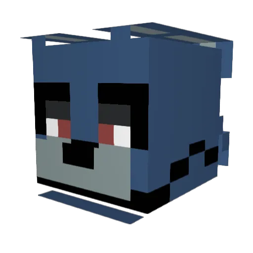 NightHusky534 Minecraft avatar head, 3D render