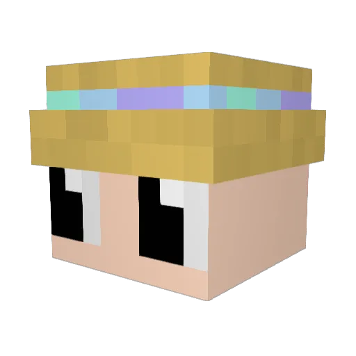 NightIIDay Minecraft avatar head, 3D render