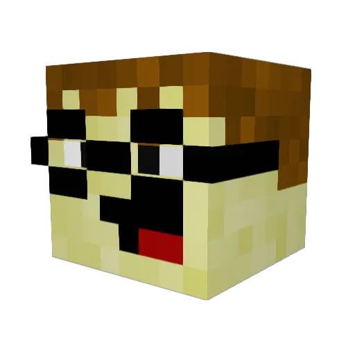 NightKnight123 Minecraft avatar head, 3D render