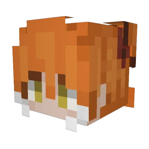 NightLing404 Minecraft avatar head, 3D render