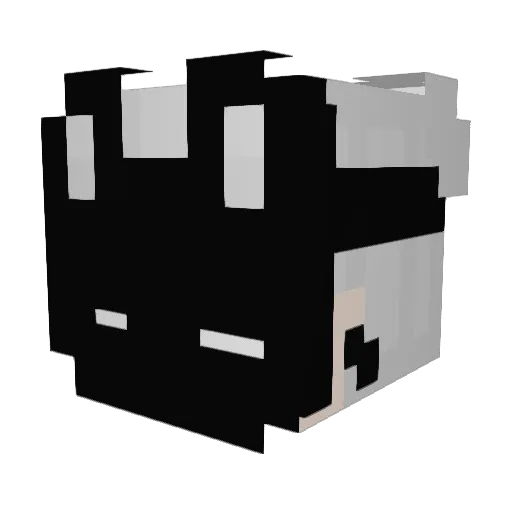 NightLover_ Minecraft avatar head, 3D render