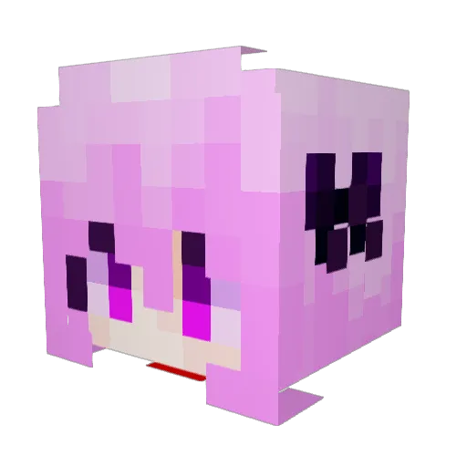 NightMaFer Minecraft avatar head, 3D render
