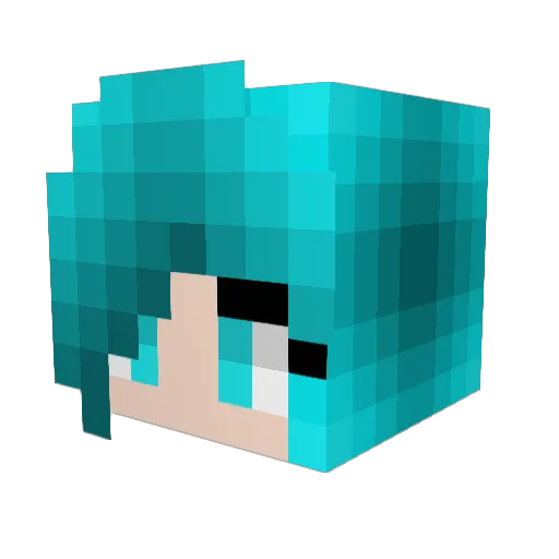 NightMiri Minecraft avatar head, 3D render