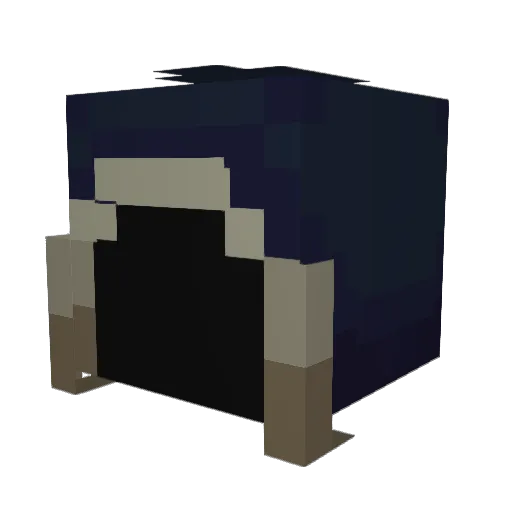 NightMortal Minecraft avatar head, 3D render