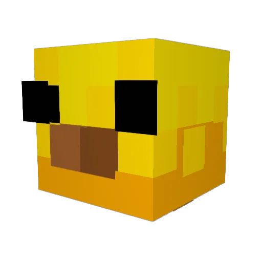 NightNinja01 Minecraft avatar head, 3D render