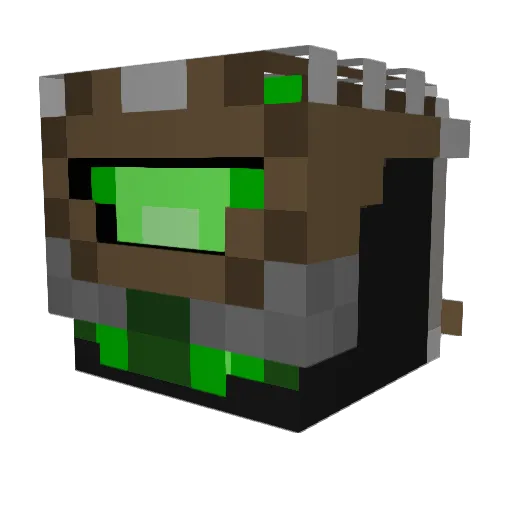 NightNinjaXVII Minecraft avatar head, 3D render
