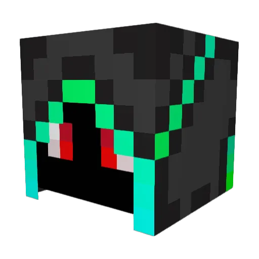 NightNinja_ Minecraft avatar head, 3D render