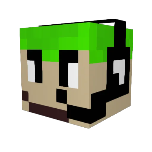 NightProwler82 Minecraft avatar head, 3D render