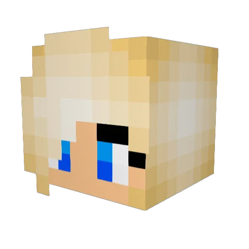 NightQuill Minecraft avatar head, 3D render