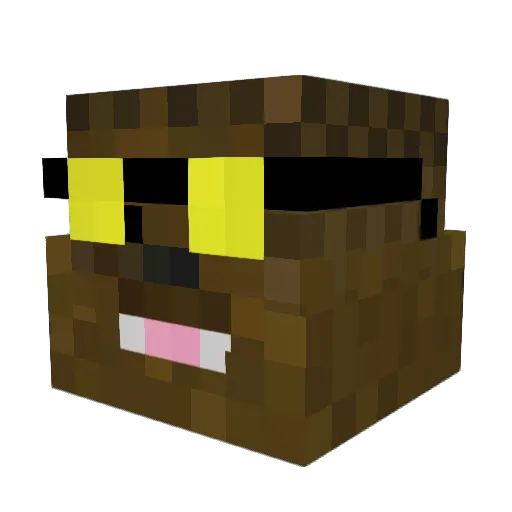 NightRaid1 Minecraft avatar head, 3D render