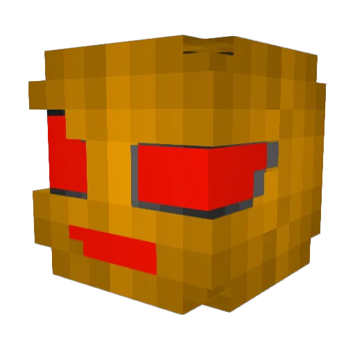 NightRaider19 Minecraft avatar head, 3D render