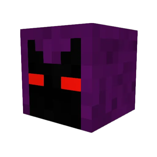 NightRaven114 Minecraft avatar head, 3D render