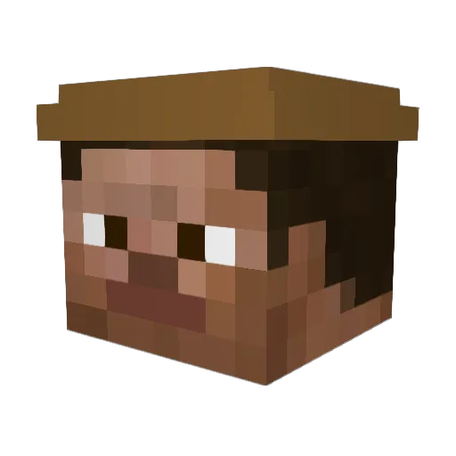 NightRaven160 Minecraft avatar head, 3D render