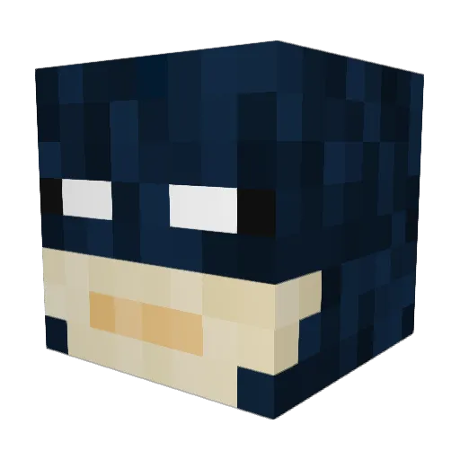 NightRavn Minecraft avatar head, 3D render
