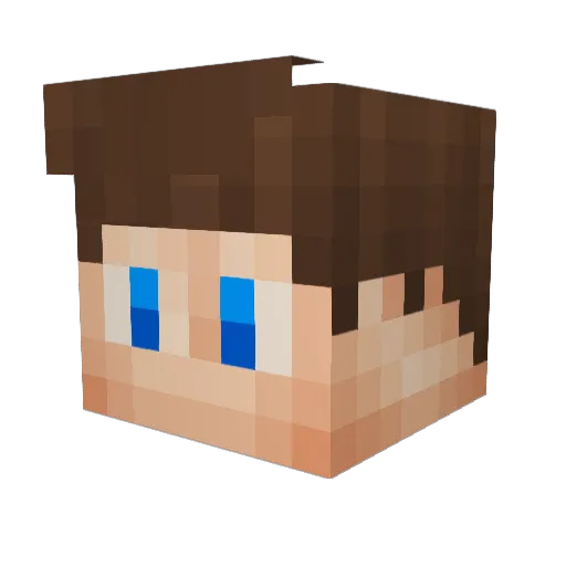 NightSCK Minecraft avatar head, 3D render