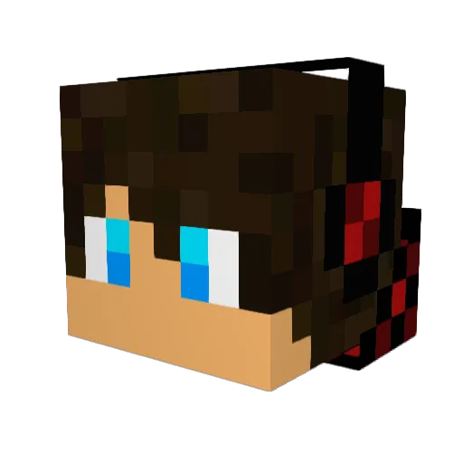 NightSand Minecraft avatar head, 3D render