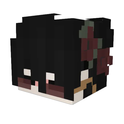 NightScythe_ Minecraft avatar head, 3D render