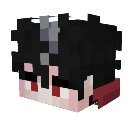 NightShad3d Minecraft avatar head, 3D render