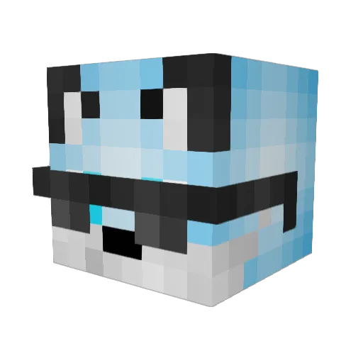 NightShadeCats Minecraft avatar head, 3D render