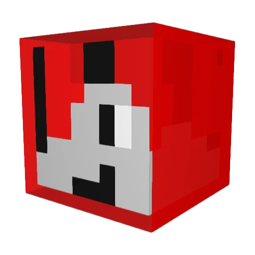 NightSlash34 Minecraft avatar head, 3D render