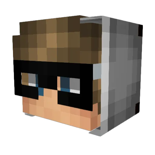 NightStalker206 Minecraft avatar head, 3D render