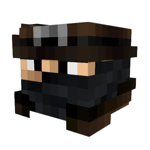 NightStalker__ Minecraft avatar head, 3D render