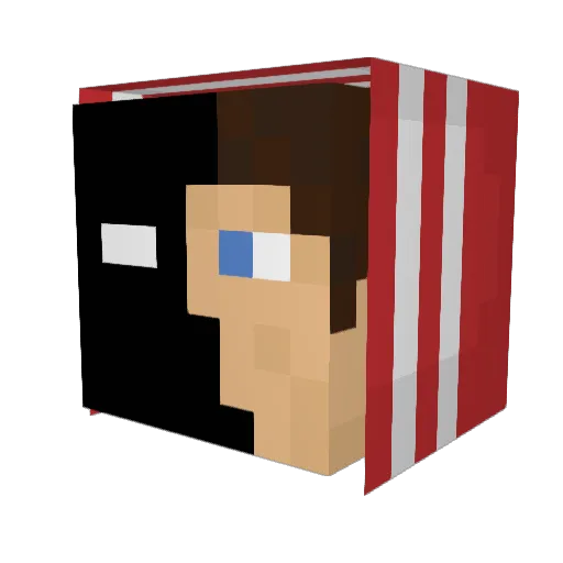 NightSword3048 Minecraft avatar head, 3D render