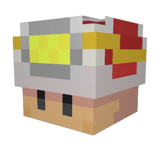 NightTerror21 Minecraft avatar head, 3D render