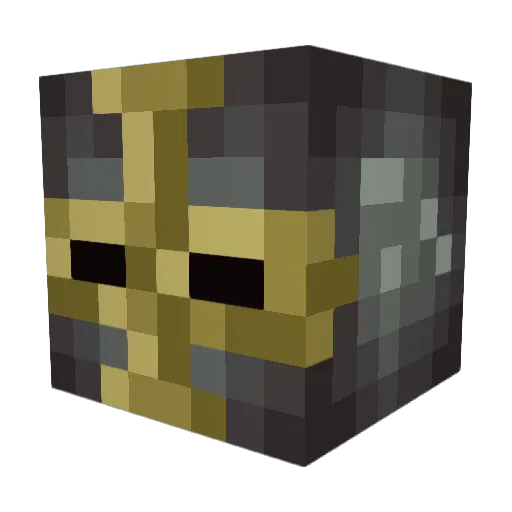 NightVision_21 Minecraft avatar head, 3D render