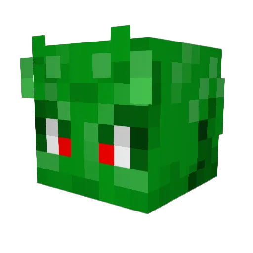 NightWaffles Minecraft avatar head, 3D render
