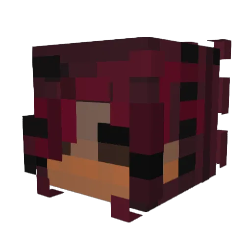 NightWafflez Minecraft avatar head, 3D render