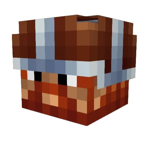 NightWhispr Minecraft avatar head, 3D render