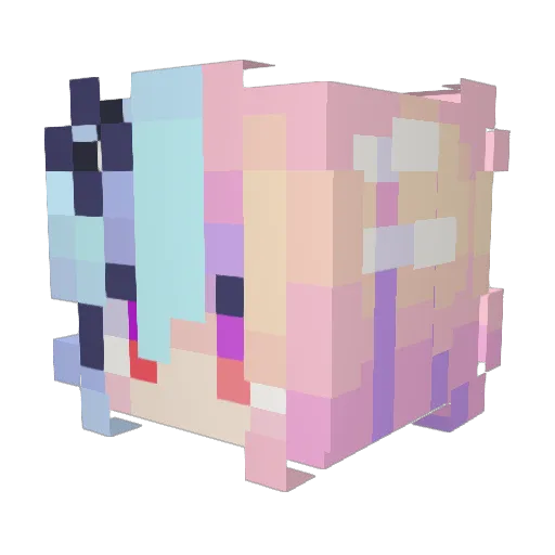 NightWind_1112 Minecraft avatar head, 3D render