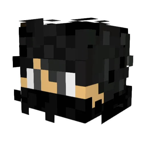 NightWingislost Minecraft avatar head, 3D render