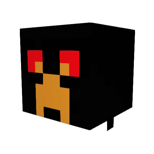 NightWolf421 Minecraft avatar head, 3D render