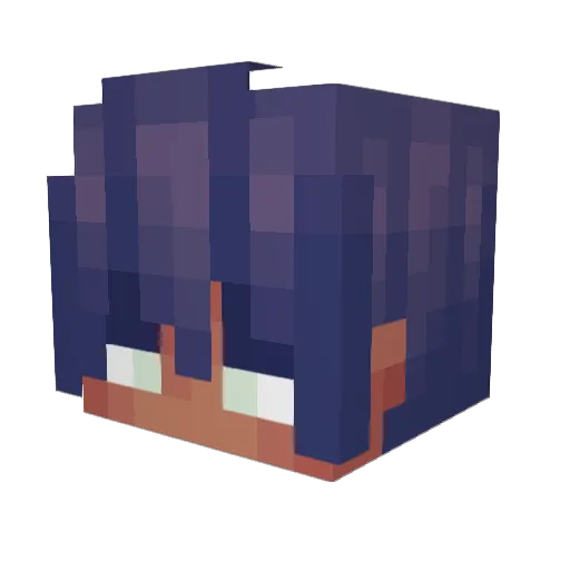 NightXTM Minecraft avatar head, 3D render