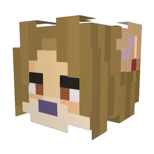 NightXerox Minecraft avatar head, 3D render