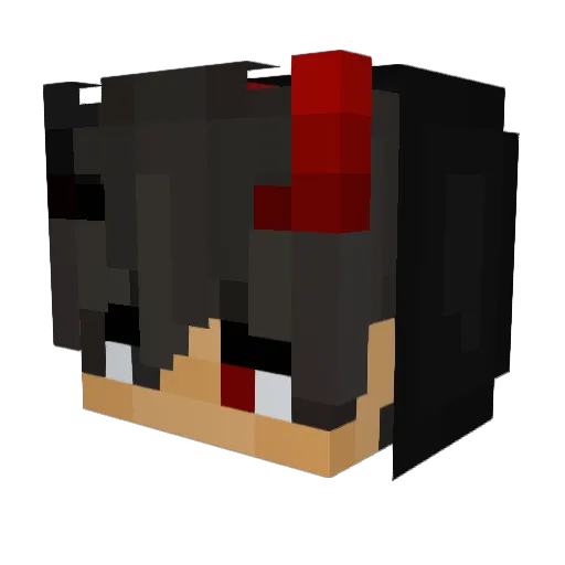 Night_Fox_13 Minecraft avatar head, 3D render