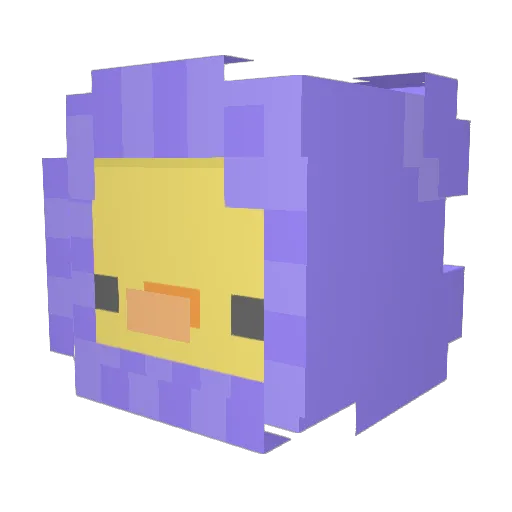 Night_MJ Minecraft avatar head, 3D render