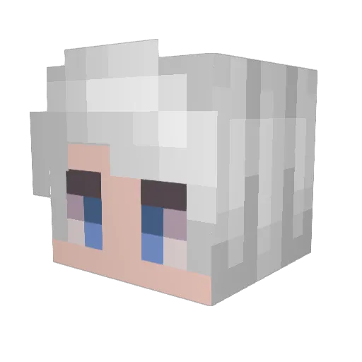 Night_Moonlight Minecraft avatar head, 3D render